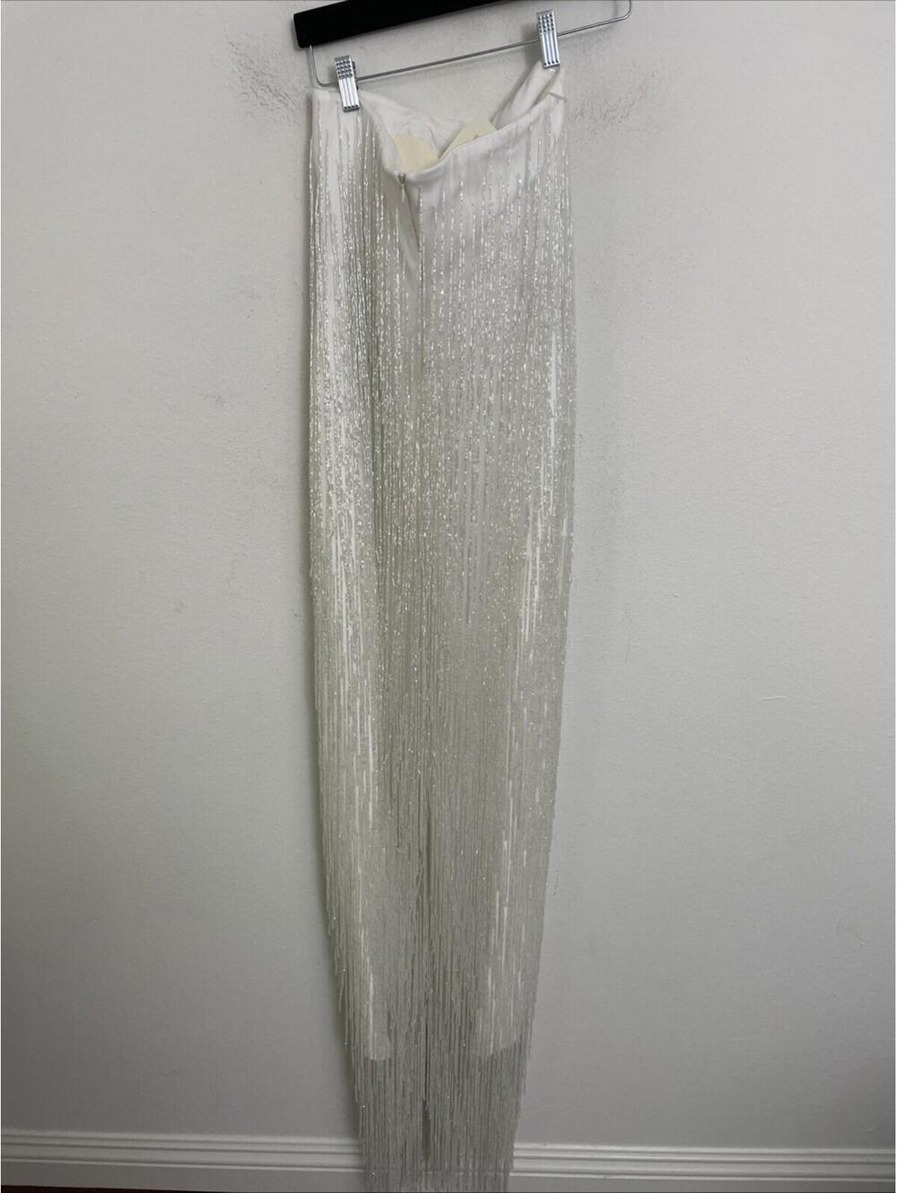 Baobab Collection Magia White Strapless Fringe Maxi Dress - Picture 7 of 14